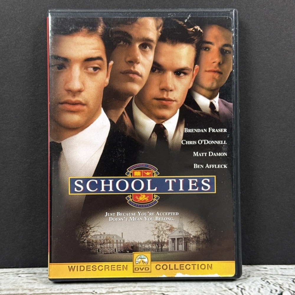 School Ties (DVD,‎ 1999, Widescreen) Brendan Fraser, Matt Damon, Chris O'Donnell